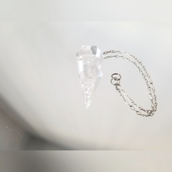 Clear Quartz Crystal Pendulum - Picture 3 of 4